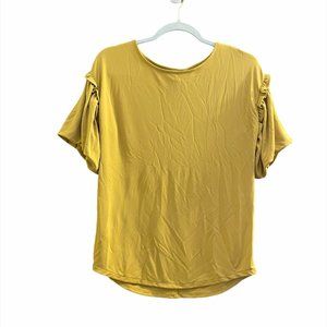 Ann Taylor Golden Canary Yellow Blouse